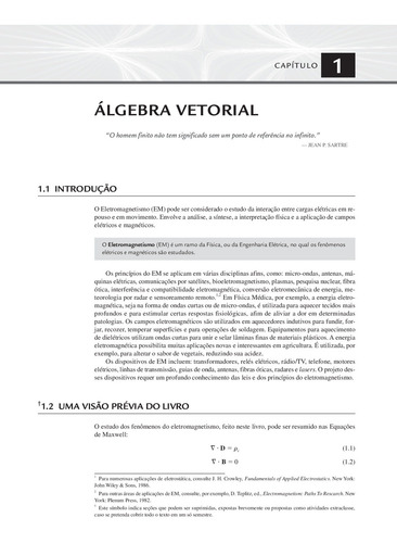 ELEMENTOS DE ELETROMAGNETISMO, de Sadiku, Matthew N.. Editorial Bookman, capa mole em português, 2012