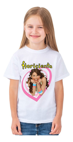 Remera Sublimada Niños Niñas - Floricienta Flor Bertotti