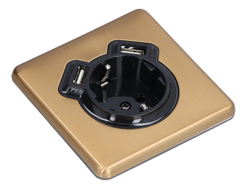 Wall Outlet Socket European Retro Bronze Flame Retardant