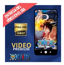 Comprar Invitación Animada Digital One Piece - Tiziben Rojo
