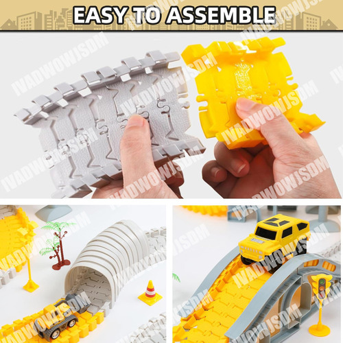 N 345pcs Pista De Carros Con Cochejuguete Paraninos/niñas