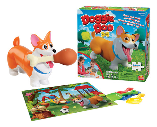 Juego Goliath Doggie Doo Corgi Con Rompecabezas De 24 Piezas