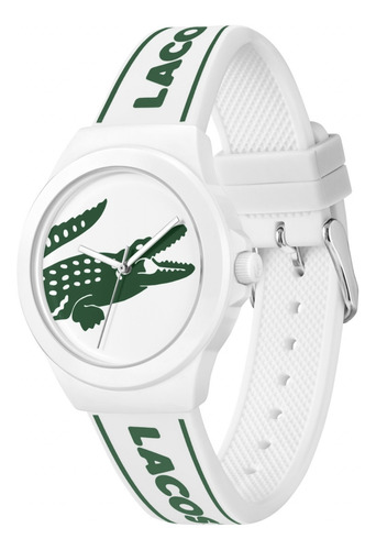 Reloj Lacoste Neocroc Para Mujer De Silicona 2001347 Blanco
