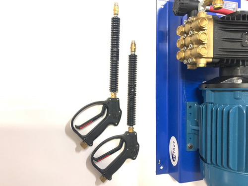 Imagen 5 de 10 de Hidrolavadora Industrial Apollo 5 Platino Doble Salida 220v