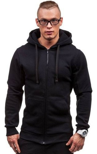 Sudadera Hombre Con Capucha Deportiva Con Cierre Hoodie