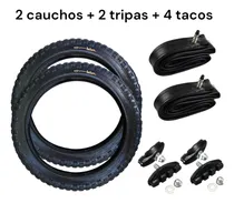 Comprar 2 Cauchos Rin 16 + 2 Tripas Rin 16 + 4 Tacos Para Bicicleta