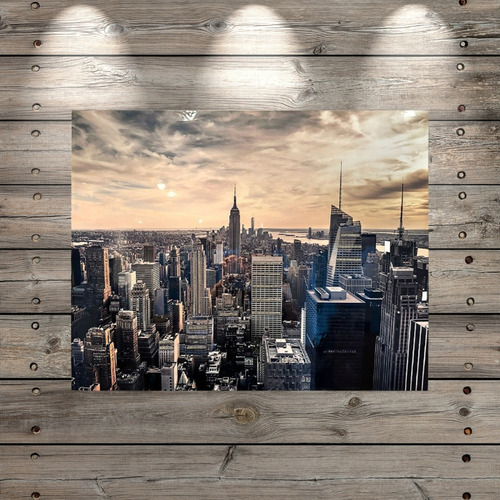 Cuadro Decorativo Empire State Grande Moderno De Interior