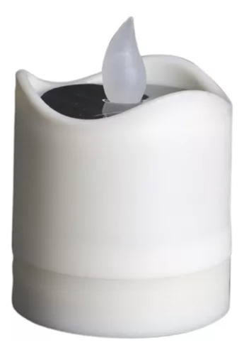A 2 Velas Tealight Led Elétricas Movidas A Energia Solar