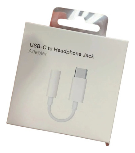 Cable Adaptador Blanco Compatible Iphone Usb C A Jack Blanco