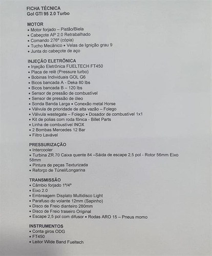 Imagem 10 de 14 de Volkswagen Gol Gti 2.0 I (nova Série) Álcool Manual