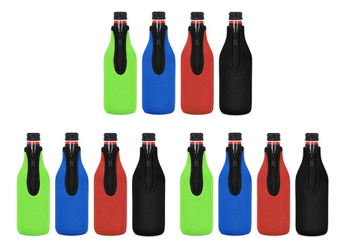 Paquete De 12 Fundas Aislantes Para Botellas De Cerveza Que