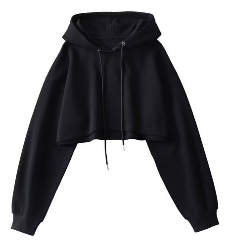 Iy Sudadera Corta Con Capucha Y Manga Larga For Mujer