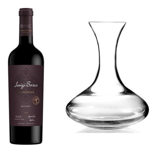 Vino Luigi Bosca Sangre Malbec Doc +decanter Duende S Carlos