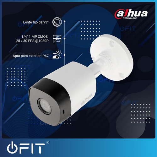 Imagen 5 de 12 de Kit Seguridad Dahua Full Hd Dvr 4ch + 4 Bullet + Cable 1tb