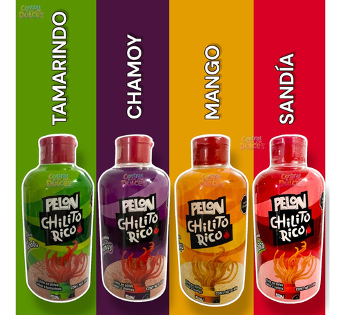Dulce Pelon Pelo Rico Chilito En Polvo Sabor Mango 140g