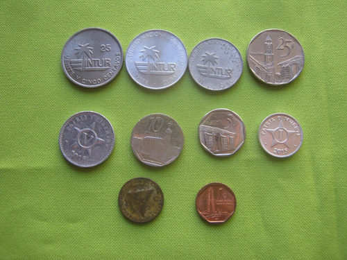 Caribe Lote De 10 Monedas Diferentes