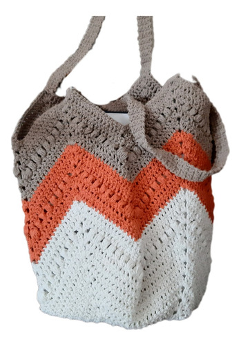 Bolso Artesanal Resistente Hecho En Crochet