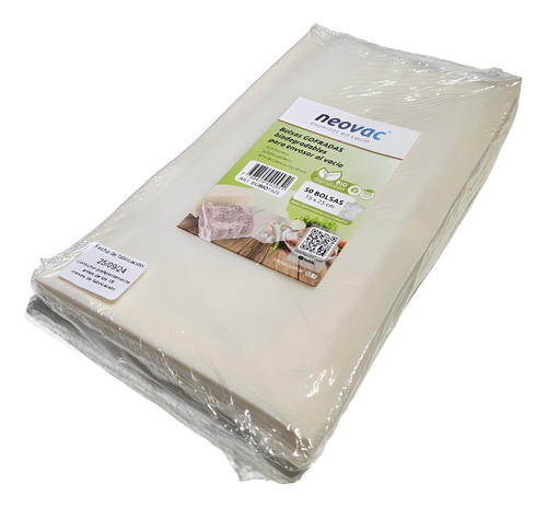 Bolsas Vacio Gofradas Biodegradables Neovac 15x25 Cm X 50