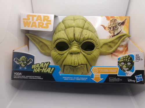 Mascara Electronica De Star Wars Yoda Color Verde