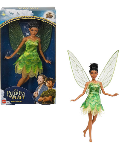 Mattel Disney Movie Peter Pan Wendy Toys, Tinker Bell Fairy