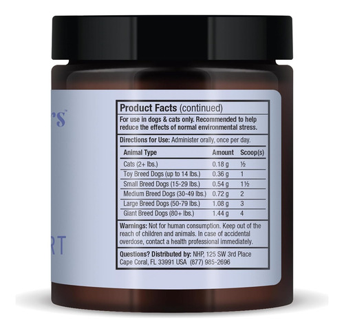 Bark & Whiskers Stress Support Suplemento Para Mascotas