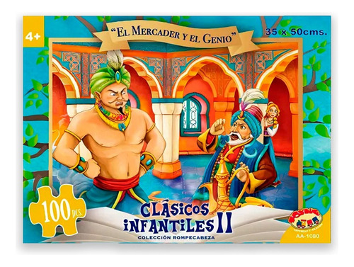 Puzzle Y Encaje Toyng El Mercader Y El Genio Set 6 Unidades