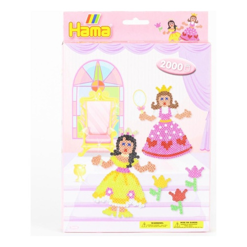 Set Hama Beads 2000 Piezas Princesas Flores