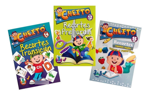 Combo Cheito Recortes Cartillas Infantiles Libros De Recorte