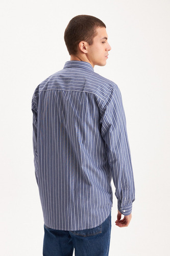 Camisa De Hombre Wrangler Icon Lines Ls