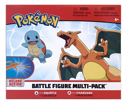 Paquete De Batalla Fuego Y Agua Pokemon Charizard Y Squirtle