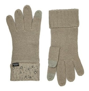 Guantes Con Brillos Victoria's Secret Gris