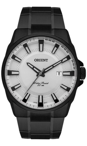 Relógio Masculino Orient Mpss1021s1px Preto Mostrador Branco