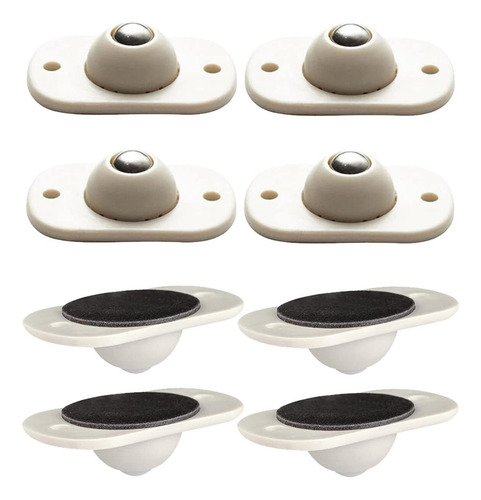 Kit 4 Rodinhas Adesivas Deslizantes P/móveis Cadeira Esfera