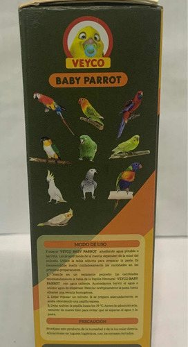 Alimento Para Pichones Aves Bebes Veyco Baby Parrot X 400g