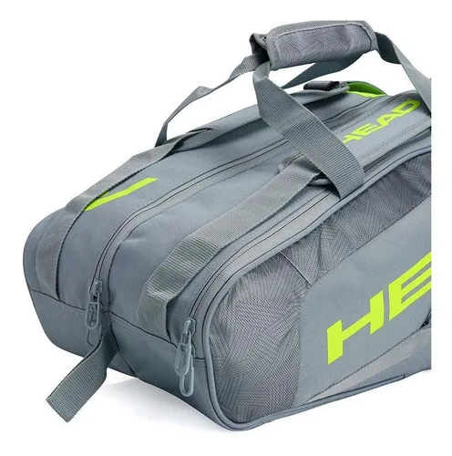 Raqueteira Head Core 6r Padel E Beach Tennis Cinza E Verde