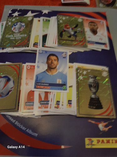 Figuritas Copa América 2024.  170 Sin Repetir+suárez+4 Brill