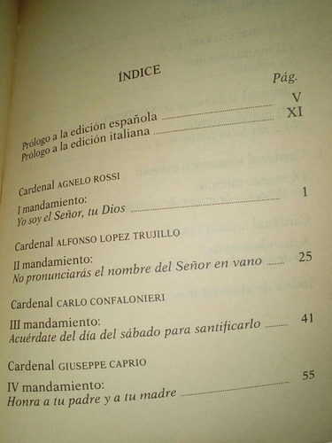 Libro Diez Cardenales Explican Los Diez Mandamientos