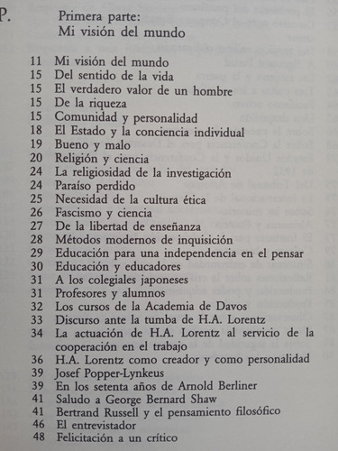 Libro. Albert Einstein. Mi Visión Del Mundo. (Usado)