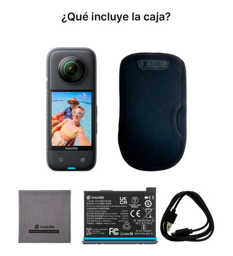 Videocámara Insta360 X3 5.7k Negra