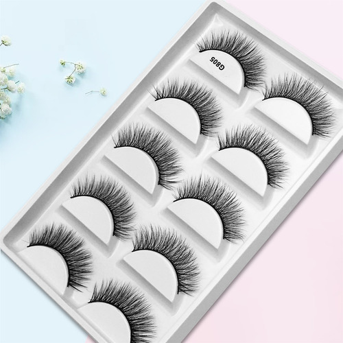 Mink Lashes Real Effective Siberian Mink F^ur Lashes Round L