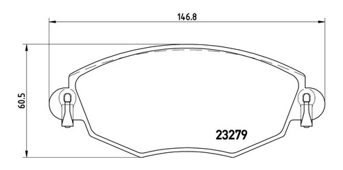 Set-4 Balatas Delanteras Ford Mondeo 2.0l L4 01 Al 07 Brembo