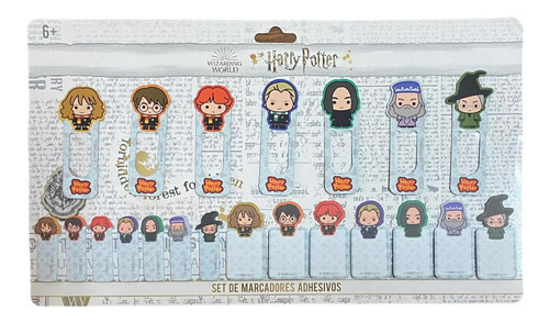 Harry Potter: Set De Marcadores Y Separadores De Página Color Blanco