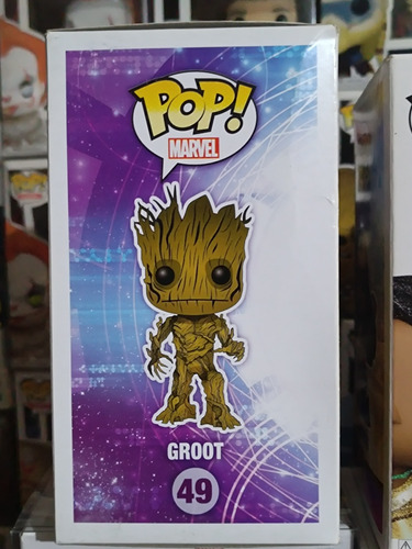 Funko Pop Groot # 49 Loot Crate Exclusive Glow In The Dark (Usado)