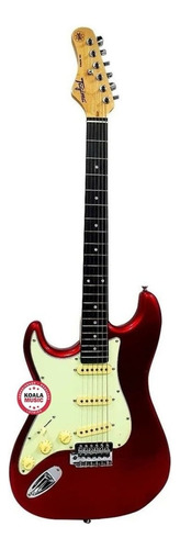 Guitarra elétrica para  canhoto Tagima TW Series TG-500 de  tília candy apple com diapasão de madeira técnica