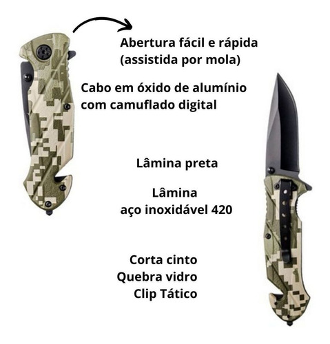 Imagem 2 de 9 de Canivete Invictus Squad Tático Original Com Nf-e