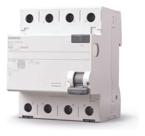 Disjuntor Dr 3p+n 40a 30ma Ac Siemens