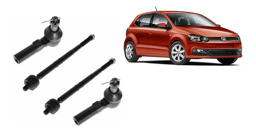 Kit 4 Terminal Exterior Y Bieletas Seat Ibiza 2009 A 2017 