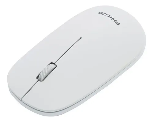 Mouse Inalámbrico Óptico Usb Philco Blanco