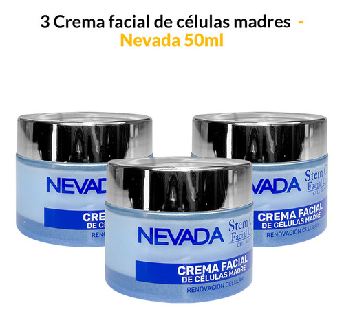 3 Crema Facial De Células Madres 50ml - Nevada