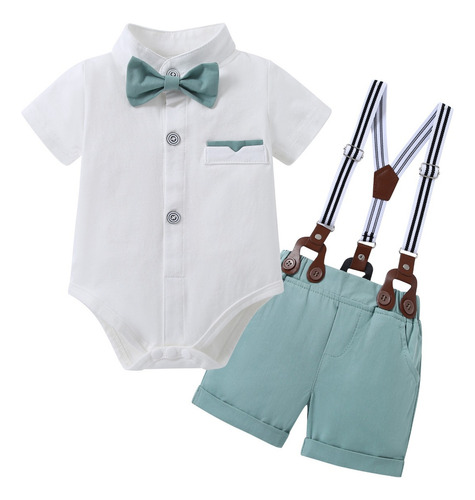 Traje De Vestir Floral Para Bebé Niño, Camisa, Pantalones Co